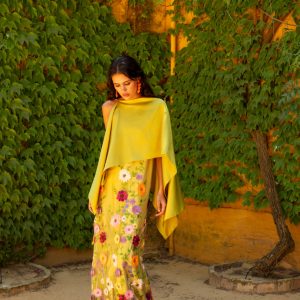 VESTIDO CON CAPA MATILDE CANO MOD: T652